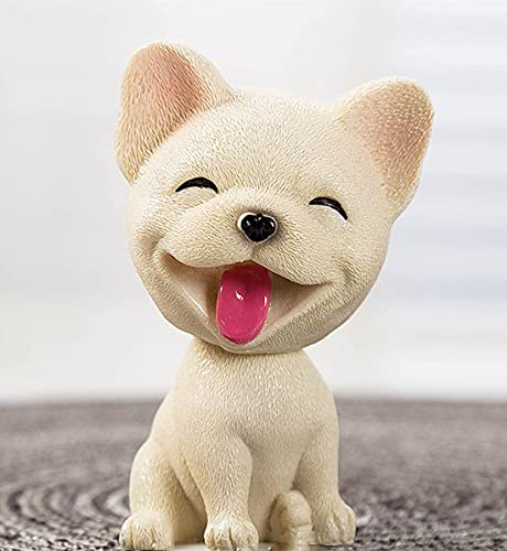 Car decoration pet dog creative dog shake head dog car interior car pendant(French bulldog)