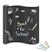 Ducomi Lavagna Adesiva per Muro (200 x 45 cm) Bacheca Nera da Parete - 5 Gessi Inclusi - Ideale per Scuola, Ufficio e Casa - Ritagliabile e Rimovibile - Decorazione e Fai da te