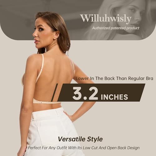 Low Back Bras for Women-Seamless Wireless Triangle Bralette Invisiable Backless Bras Low Cut Open Back Multiway Halter Bra3