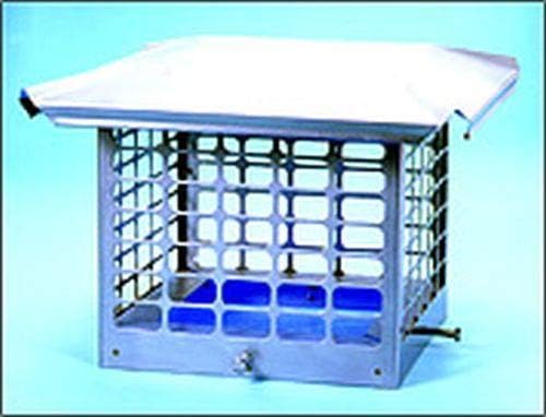 American Packing & Gasket Bolt On Stainless Steel Single Flue Chimney Cap - 8" x 8" x 10"