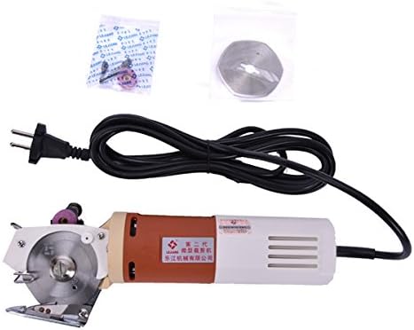 YJ-65 Electric Rotary Fabric Mini Cutter Shears Cloth Scissors Cutting Machine ，Blade Diameter 65mm,Max Cutting Thickness 22mm