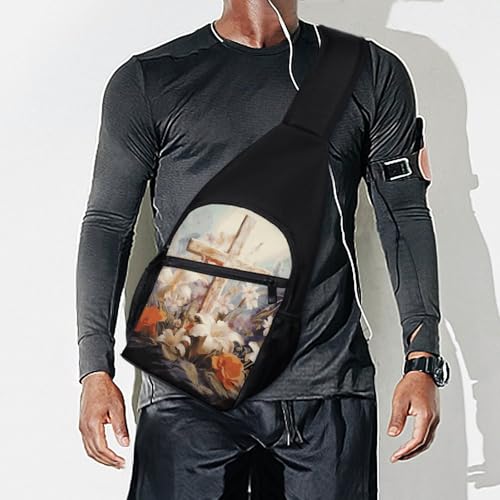 Bolso cruzado deportivo para pecho, viaje y senderismo miniatura 7