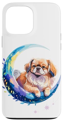 Crescent Moon Pekingese Pekingeses Case for iPhone 13 Pro Max