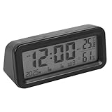 Voyoo Mini Orologio Digitale Solare per cruscotto, casa, Camion, Fuoristrada, Camper (retroilluminazione Blu/Verde)