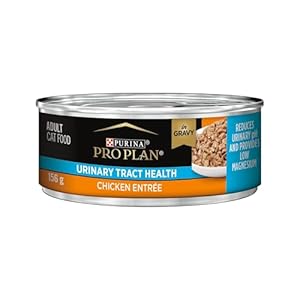 Purina Pro Plan Urinary Tract Health Wet Cat Food, Chicken Entrée – 156 g Can (24 Pack)