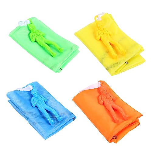 SUPVOX Kids' Army Parachute Toys 6 Pack Mini Parachute Toys for Boys Girls Outdoor Fun Outdoor Activity