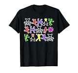 Keith Bright Wallpaper Lithograph Cartoon, Bold Grafitti Art T-Shirt