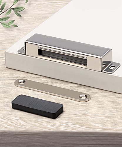 image for WDEY 2 Pcs Magnetic Door Catch，90lb Stainless Steel Cabinet Door Mag