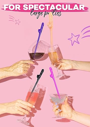30 pitillos con confeti para fiesta de despedida miniatura 5