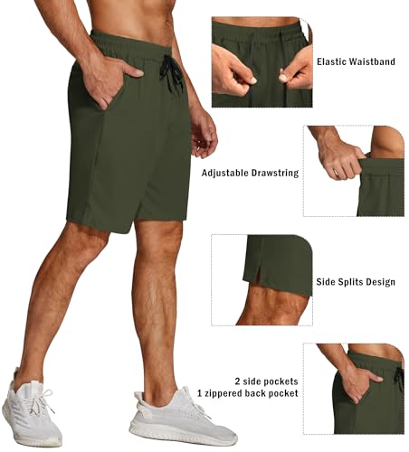 COOFANDY Men's 3 Pack Athletic Running Shorts Gym Workout Short Quick Dry Sports Short with Pockets3