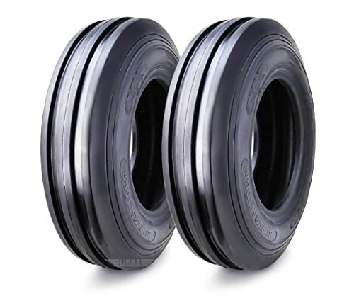 SUPERGUIDER Heavy Duty 7.50-16 Rib Implement Tire F-2 Pattern 8 Ply Set 2-16002