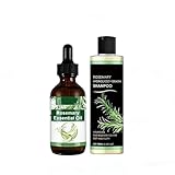 Rosemary Oil Shampoo & Conditioner Oils Set, Organic Rosemary Hair Shampoo & Natural Rosemary Oil, Hair Care & Scalp Care，Natural Thickening Hair