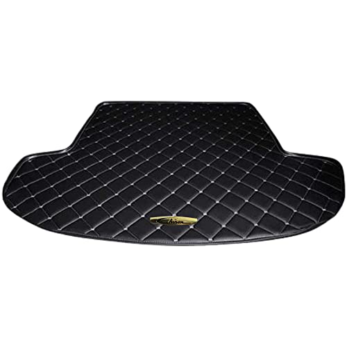Image of Continental AUTO Boot Compatible with Volkswagen Polo Automatic Luxurious Custom Fitted Car Trunk /Boot /Dicky Mats - Black with Silver
