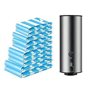 Vacuüm opbergtas met elektrische pomp, multifunctionele mini-elektrische pomp, 25 stuks, gebruikt voor familie reizen opslagruimte-besparende verzegelde tas