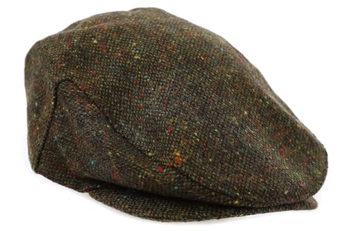 Image of Irish Newsboy Flat Cap for Men Made in Ireland, 100% Irish Wool