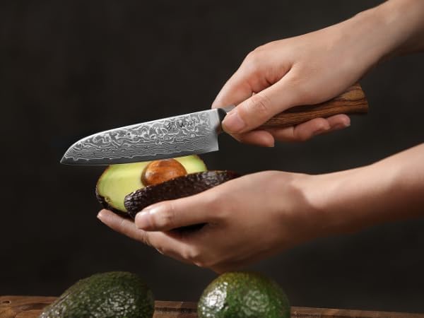 Wakoli EDIB Pro 4-Piece Damascus Knife Set – Professional Chef Knives Set with VG10 Core Blades, 67-Layer Damascus Steel and Ergonomic Pakkawood Handles – Premium Kitchen Knives in Elegant Gift Box - Image 9