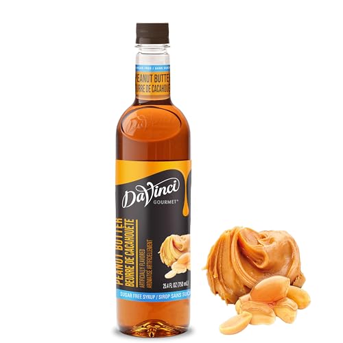 Image of DaVinci Gourmet Sugar-Free Peanut Butter Syrup, 25.4 Fluid Ounces (Pack of 1)