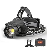Bud K LED Headlamp USB Rechargeable, Head Lamp...