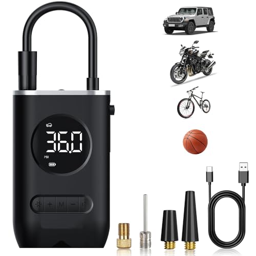 WYRIAZA Compressore Aria Portatile, 150PSI 4X più Veloce Compressore Auto,