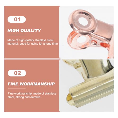 12 clips metálicos para uñas postizas manicure miniatura 3