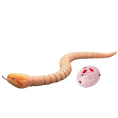 Liberty Imports 16 Inches Realistic Remote Control Rc Snake Toy With Egg-Shaped Infrared Controller (Brown) #TOP17