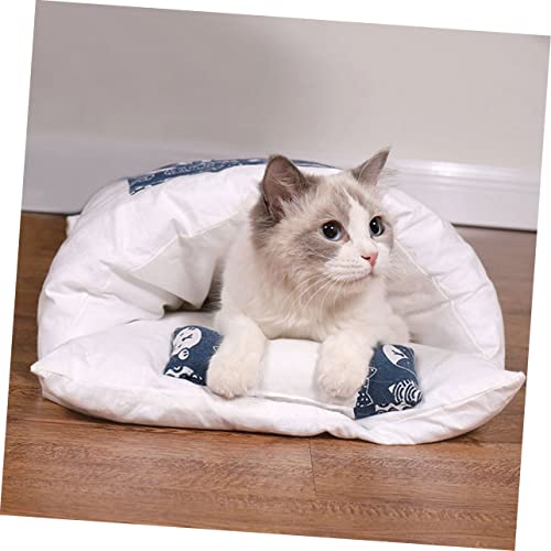 Lit pour chats COLLBATH d'hiver : nid de couchage pour animaux de compagnie - 5