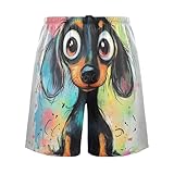 SyXIOP Cartoon Cute Black Dog Casual Pjamama Pants Men Men Pajama Bottoms for Sleeping