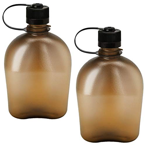 Nalgene Oasis 1qt Canteen Bottle - 2 Pack (Coyote)