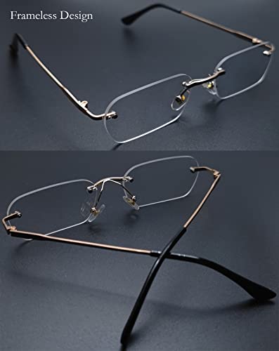 Retro Small Narrow Rimless Sunglasses Trendy 90s Tinted Frameless Rectangle Sunglasses Ultralight Y2k Sun Glasses4