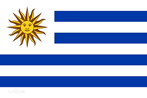 Preisvergleich Produktbild Runfon 150 x 90 cm Uruguay Flagge Fahne Uruguay