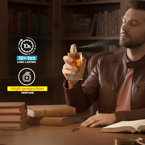 Image of Bop Rainbow Oriental Leather Eau De Parfum 80ml | Long Lasting Unisex Perfume for Man and Woman | Bold Notes of Rosemary, Patchouli & Leather | Premium Perfume Gift for Men & Women