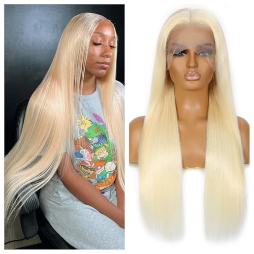 613 Blonde Human Hair 13x6 Lace Front Wig, 200 Density