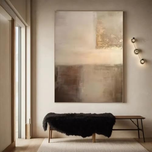 Tableau sur toile pour salon paysage d'arbres abstrait chic - 3