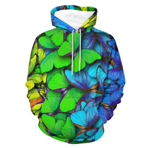 Sweat à capuche papillon UMENG confortable avec manches longues