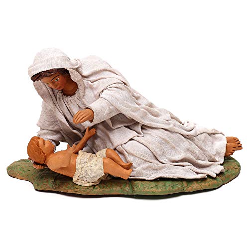 Holyart Szopka neapolitańska: Leżąca Matka Boża z Dzieciątkiem 24 cm