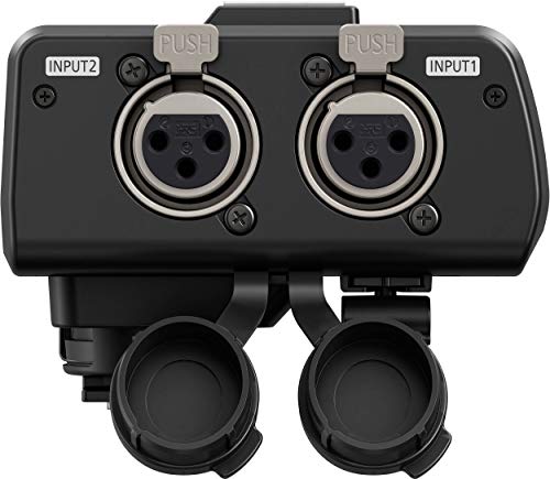 Image of Panasonic Professional XLR Audio Video Microphone Adaptor with 2 XLR Terminals - Accessory Compatible with LUMIX GH5, GH5S, S1 and S1R Mirrorless Digital Cameras - DMW-XLR1, Black
