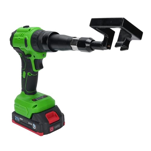 360 Degree Rotating Steel Keel Punching Gun with Riveting Power, User Friendly Light Steel Pliers for Multi Angle Beams, 21V Cordless Electric Pliers