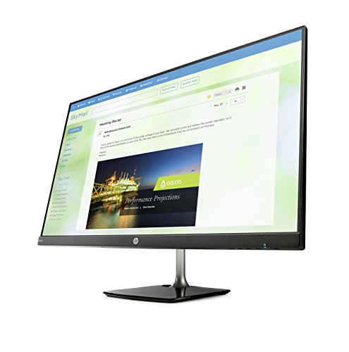 Image of HP 27-inch Borderless Full HD IPS Monitor, 5 ms Response Time with HDMI, VGA Ports N270h Display (Black)