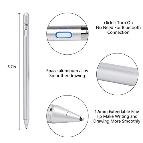 Stylus Pen for Touch Screens, Active Pen Digital Pencil Fine Point Compatible with iPhone iPad and Other Tablets