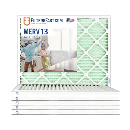 Filters Fast 20x25x1 Air Filter Merv 13, 1" AC Furnace Air Filters, Made in the USA, Actual Size: 19.75" x 24.75" x 0.75”, 6 Pack