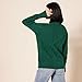 Amazon Essentials Damen Soft Touch Trichterkragen Zopfpullover Dunkelgrün, Größe L