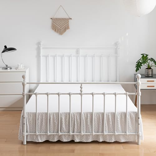 Xuan Dian XD001-WT-14Q Tufted Bed Skirt,Ruffled Bed Skirt With Split Corners Jacquard Embroidery thumb #3