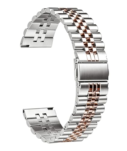 Image of BINLUN Stainless Steel Watch Band Replacement Metal Watch Straps for Men and Women 20mm /22mm /24mm