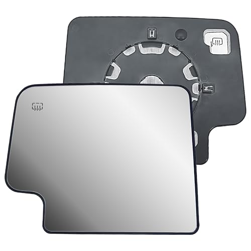 Replacement Driver Left Side Door Towing Mirror Main Big Glass Flat Heated with Back Plate for Chevrolet Silverado and GMC Sierra 1500 2500 HD 3500 HD from 2019 to 2025 by LONGLING - Used condition - US$19.34