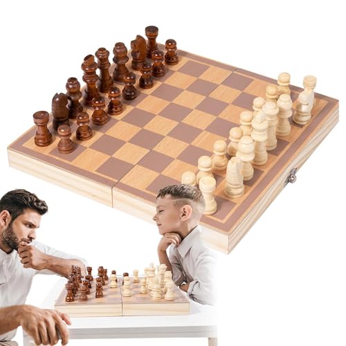 Jeu d'échecs en bois pliable, le cadeau d'anniversaire parfait pour petits et grands