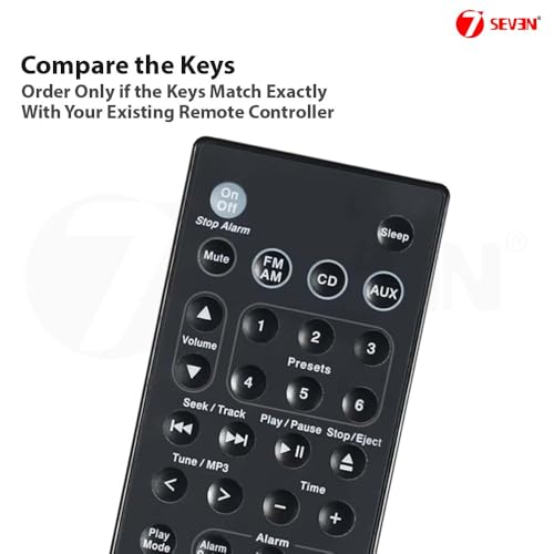 Image of 7SEVEN Compatible with Bose Wave Music System Remote Control Suitable for AWRCC1 AWRCC2 AWRCC3 AWRCC4 AWRCC5 AWRCC6 AWRCC7 AWRCC8 AWR1B1 AWR1B2 Sound Touch Music Radio System Model's