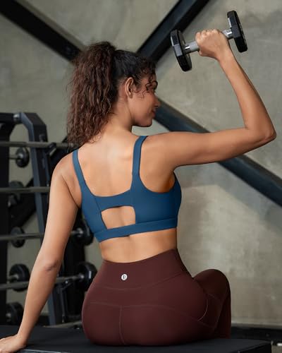 Image of RUNNING GIRL Sports Bra for Women High Support, Molded Cup Supportive High Impact Sports Bras with Sewn in Pads