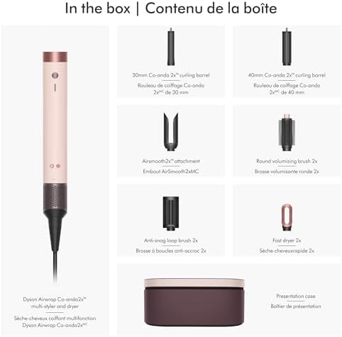 Dyson Airwrap Co-anda2x™ multi-styler and dryer Straight+Wavy in Ceramic pink and rose gold — view 11