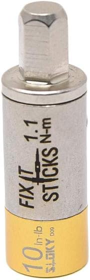 Fix It Sticks Field Hunting Outdoors Gun Maintenance Adjustable Fits 1/4in Bit T-Way Wrench Small Torque Limiter, 10 in-lb
