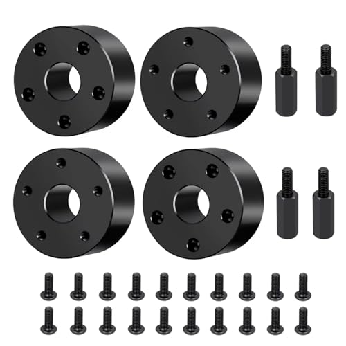 Pneus et jantes Tamiya 1/10 élargis 19mm en alliage pour monster truck 4x4x4